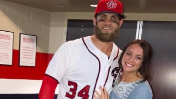 Bryce Harper’s Wife Has Hilarious Reaction To His Fight, Crushes Vulgar Trolls On Instagram