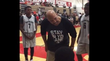 LaVar Ball’s AAU Team The ‘Big Ballers’ Get Crushed And Lose By 52 Points Despite His Halftime Speech