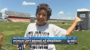 NASCAR Fan Falls Asleep In The Infield At The Coca Cola 600 So Her Family Just Left Her There