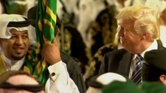 Watch President Donald Trump Dancing In Saudi Arabia To Traditional Sword Dance