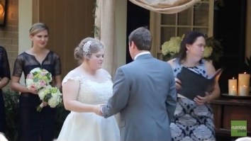 MUST WATCH: Wedding Officiant Pukes Her Brains Out While Bride And Groom Are Exchanging Vows