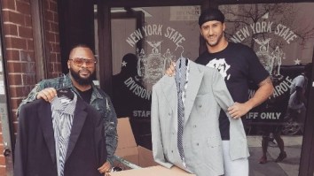 Colin Kaepernick Keeps Giving Back, Handed Out Suits Outside A NYC Parole Office Over The Weekend