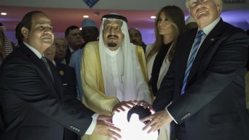 Trump Touching A Glowing Orb Was Eerily Predicted A Week Ago, Gets Trolled By Church Of Satan