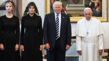 The Internet Had SO MUCH FUN With This Priceless Photo Of Trump, Melania And Ivanka With The Pope