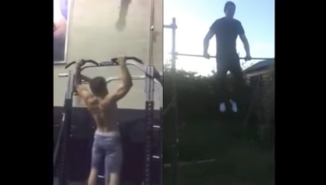 Conor McGregor Muscle ups Challenge fan social media