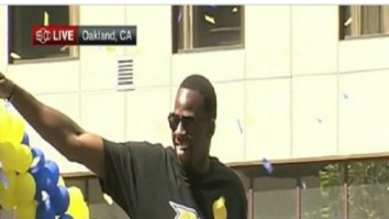 Draymond Green Hilariously Trolls The Cleveland Cavaliers With T-Shirt At Warriors Championship Parade