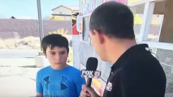 Reporter Gets Completely Torched On Live TV By Young Kid At A Fireworks Store