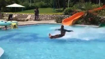 Guy Who Went Viral For His MIND-BOGGLING Water Slide Exit Has Been Found, And He’s 100% Legit