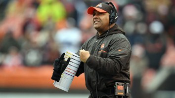 The Cleveland Browns’ Group Of Crappy QBs Is Already Driving Head Coach Hue Jackson To Drink