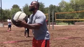 39-Year-Old James Harrison Works Out Harder Than Anyone And His ‘Danney Ball’ Exercise Is Nuts