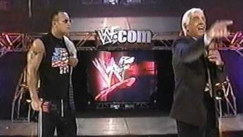 Ric Flair Posts Mind-Boggling Throwback Photo Of Him And The Rock