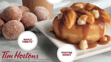 To Celebrate Canada’s 150th Birthday, Tim Hortons Unleashes Poutine Donuts On America