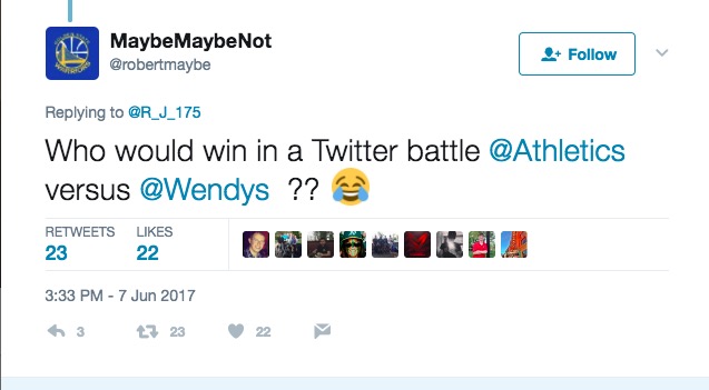Oakland Athletics vs Wendy's Twitter Fight