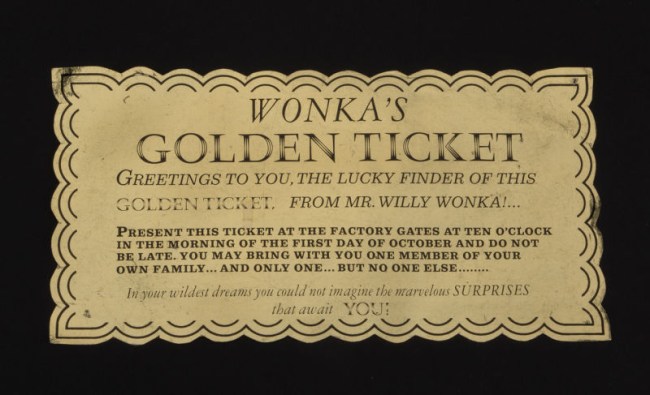 willy wonka golden ticket