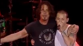 Watch Linkin Park’s Chester Bennington And Chris Cornell Perform ‘Crawling’ And ‘Hunger Strike’ Together