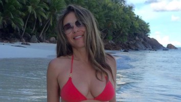Elizabeth Hurley, 52, Continues To Light Instagram On Fire With A+ Swimwear Snaps