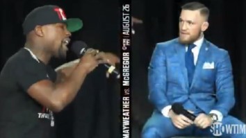 Floyd Mayweather Challenged Conor McGregor To Bet His Entire Paycheck On Fight