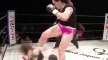 Jiu Jitsu Phenom Gabi Garcia Ends Her MMA Debut By Illegally Kicking Her Opponent In The Head