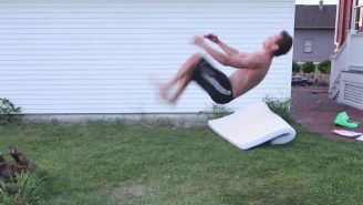 Bro Teaches Himself To Do A Backflip In One Afternoon, Learns That Drinking Helps With Rotation