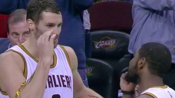 Kevin Love Has Hilarious Reaction To Kyrie Irving Wanting Out Of Cleveland