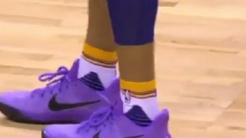 LeBron James Appears To Be Trying To Recruit Lonzo Ball To Nike After Lonzo Had Big Game While Wearing Kobes