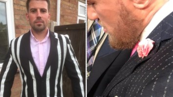 Dude Recreates Conor McGregor’s F*ck You Suit On A Budget, Plans To Wear On Wedding Anniversary