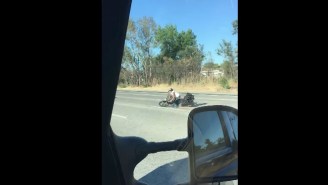 Motorcyclist Survives ‘Death Wobble’ On The Highway, Slides It Out On The Asphalt