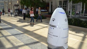 Crime-Fighting Security Robot Commits Suicide In A Fountain