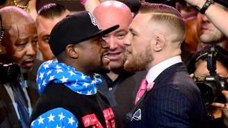 New Up-Close Video Shows What Mayweather And McGregor Said When They Were Face-To-Face On Stage
