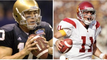 Matt Leinart And Brady Quinn Are Taking Shots At Each Other Over A Controversial Play From A Decade Ago