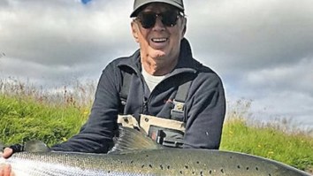 For The Second Summer In A Row, Eric Clapton Has Caught A Dinosaur-Sized Salmon While Fishing In Iceland