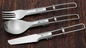 Esbit Titanium Folding Cutlery Set Is Minimalism At Its Finest