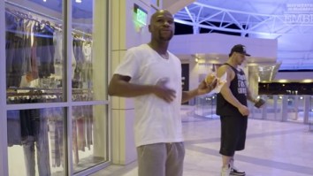 Floyd Mayweather Has Been Eating Burger King And Partying At His Strip Club Every Night Before McGregor Fight