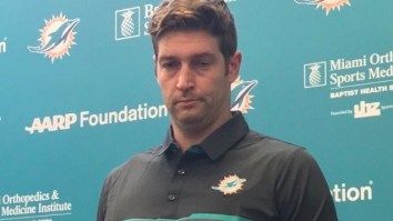 Jay Cutler Gets The Meme Treatment After Looking Really Sad During His First Press Conference With The Dolphins