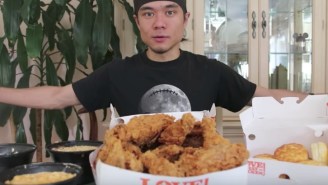 Matt Stonie Dominates The Popeyes 16-Piece Challenge, Over 8K Calories Of Fried Chicken And Sides