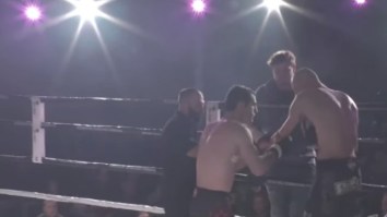 MMA Fighter Dislocates His Shoulder Throwing A Haymaker So His Opponent Casually Pops It Back In