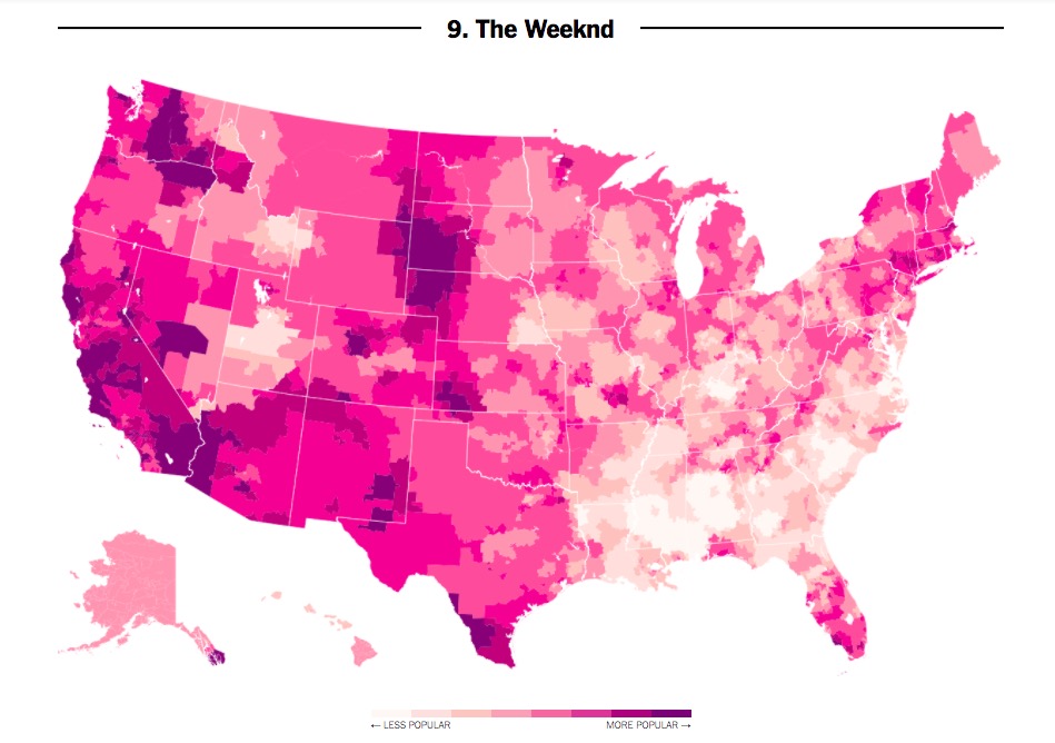 Maps Show How The Most Popular Music In America Changes Drastically ...