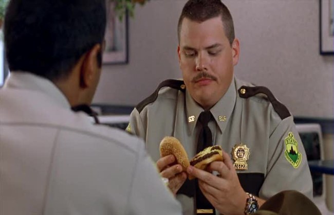 officer farva burger super troopers