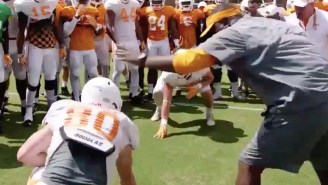 Surprise Scholarship During Tennessee Football Practice Is The Best Thing You’ll See Today