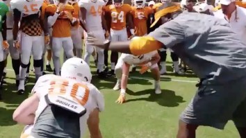 Surprise Scholarship During Tennessee Football Practice Is The Best Thing You’ll See Today