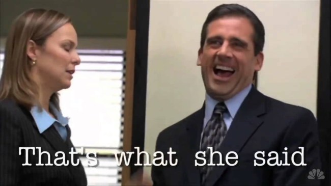 Compilation Of Every 'That's What She Said' From 'The Office' Is Hard To  Beat - BroBible