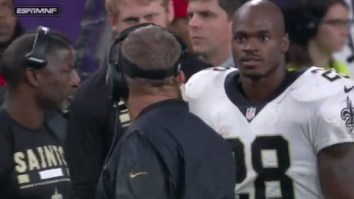 Adrian Peterson Already Bitching About His Role In New Orleans: ‘I Didn’t Sign Up For Nine Snaps’