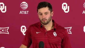 Oklahoma Quarterback Baker Mayfield Forced To Apologize For Being Awesome, Planting Flag