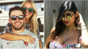 Oklahoma QB Baker Mayfield Face Palms Mia Khalifa After She Tried Flirting With Him On Twitter