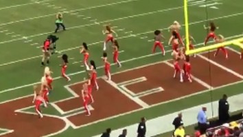 Unsuspecting Chiefs Cheerleader Gets Absolutely Destroyed By Camera Operator
