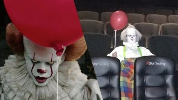 Creepy Clowns Have Been Invading Screenings Of ‘IT’ Including This Scaryass Motherf***er