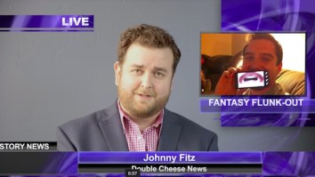 Guy Creates A Fake Newscast To Mock His Fantasy Football Opponent