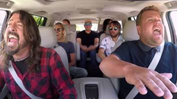 Foo Fighters Rock Out On ‘Carpool Karaoke’ And Have Drum-Off Against With James Corden