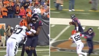 Deshaun Watson Gets Absolutely Destroyed By Geno Atkins, Responds With 49-Yard Rushing TD On Next Play