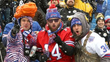 Buffalo Bills Fans Literally Beat A Jet With A Sledgehammer While Tailgating